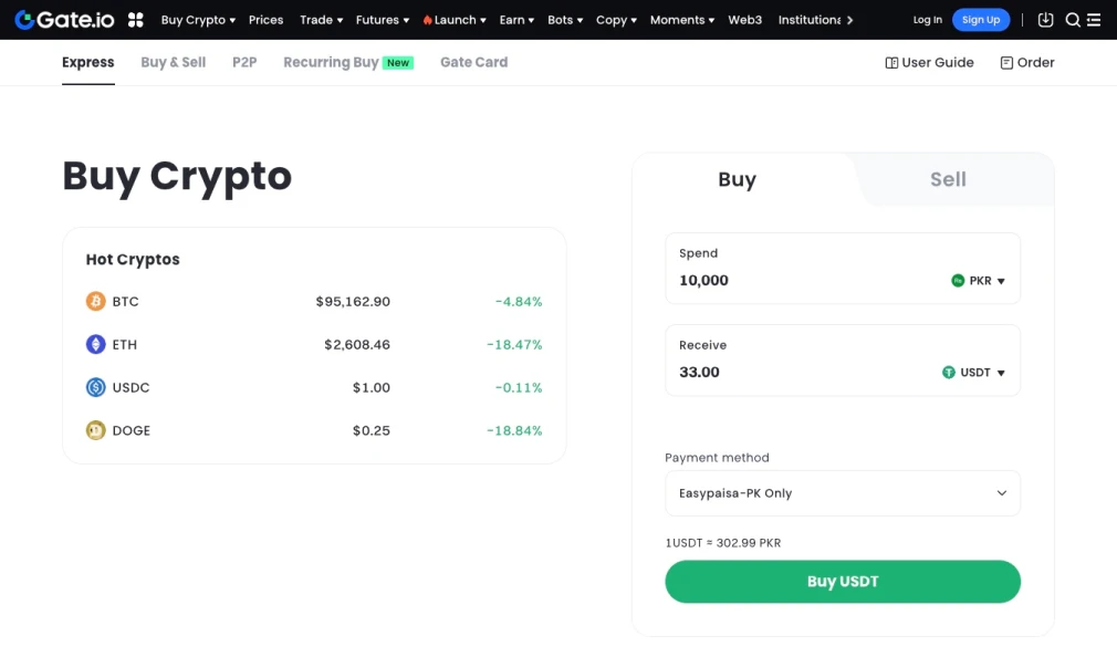 Gate.io。